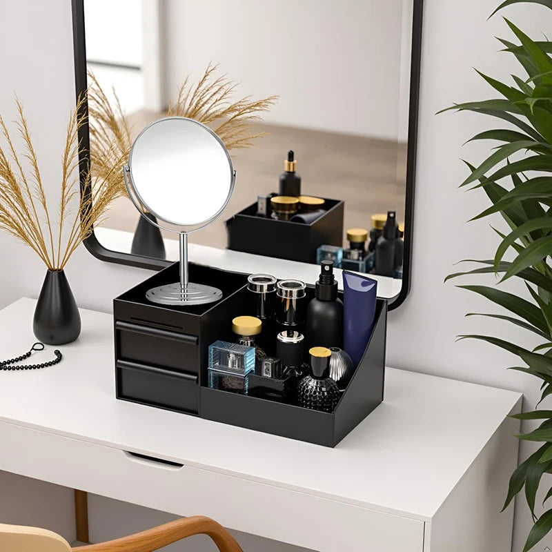 Cologne Organizer For Men, Perfume Stand, Bathroom Countertop Organizer With Drawers Cologne Holder For Dresser