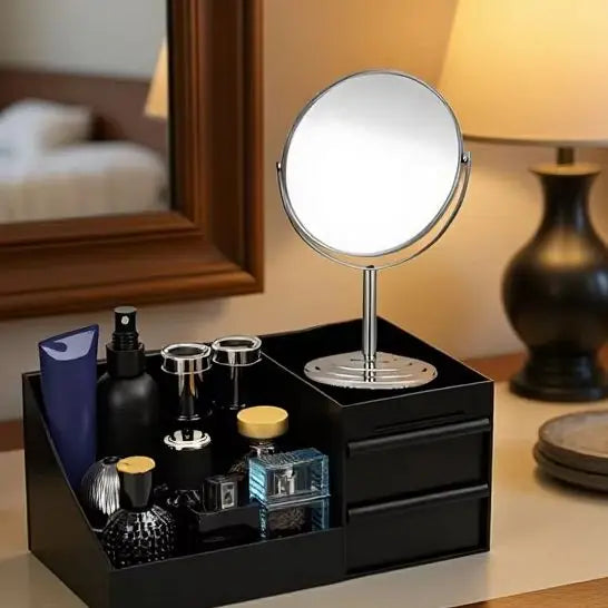 Cologne Organizer For Men, Perfume Stand, Bathroom Countertop Organizer With Drawers Cologne Holder For Dresser